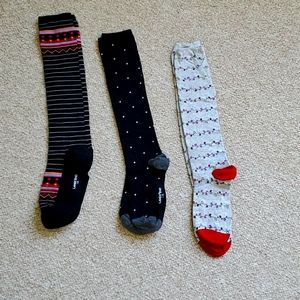 LAND'S END SOCKS, Knee-high L-XL, patterned